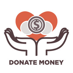 Donation and volunteer work icon