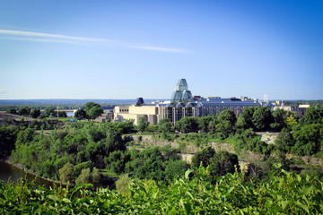 National Gallery of Canada view from Parliament Hill, Ottawa, Canada