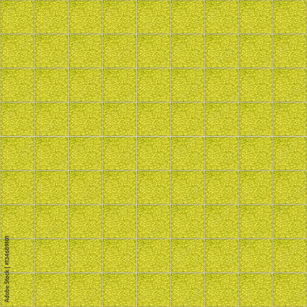 Poster yellow ceramic tile for pattern and background