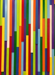 Colorful wood wall as the background texture