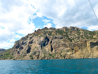 Obraz premium Crimean landscape of extinct Karadag volcano