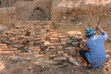 Fototapeta premium archaeological dig
