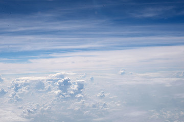 Sky and Cloud view on the plane