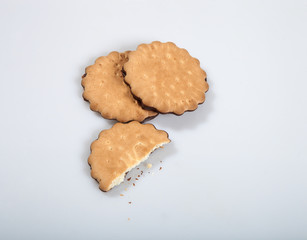 Cookies on a light background