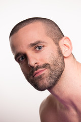 Obraz premium young man face head