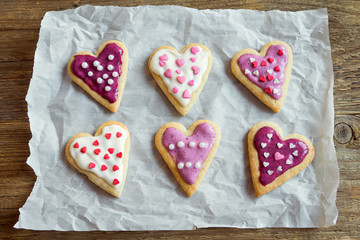 Heart shaped cookies