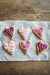 Heart shaped cookies