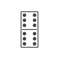 Dominoes vector icon - Illustration