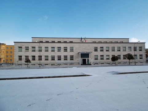 Benevento - Liceo  Classico con la neve