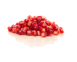 Pomegranate Seeds With Reflection