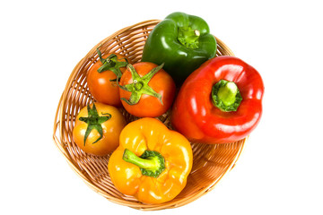 Vegetables in basket