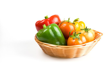Vegetables in basket
