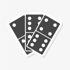 Dominoes vector icon - Illustration