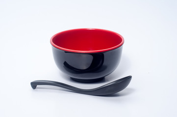The empty bowl with spoon