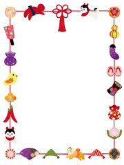ひなまつり　つるし雛のフレーム素材