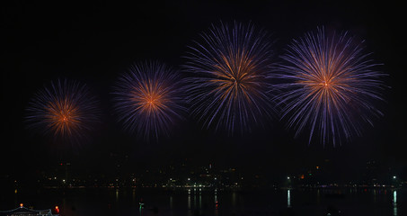 fireworks over Lake