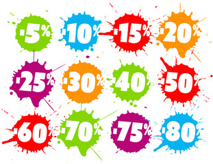 Etiquettes réduction