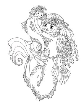 Coloring page The Mermaid