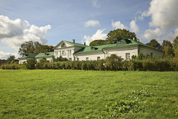 Fototapeta na wymiar Yasnaya Polyana - Bright Glade homestead. House of Volkonsky in museum of Leo Tolstoy. Tula oblast. Russia