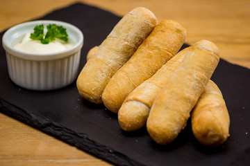 Venezuelan typical food, cheese stick tequeños