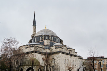 Fototapeta na wymiar View of Eyup Sultan Mosque in Istanbul