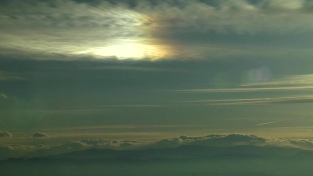 Brilliant Mock Sun or Sun Dog in Time Lapse