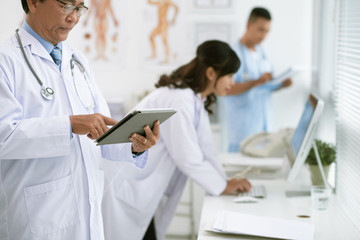 Technology in medicine concept