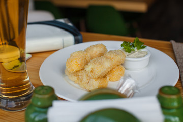 cheese sticks with