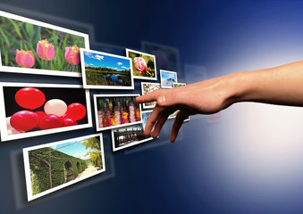 choosing from images stream