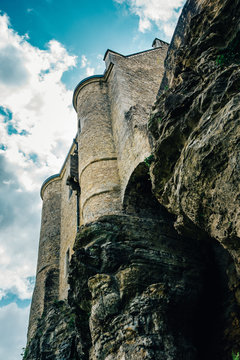 Burg in Larochette (Fels), Luxemburg