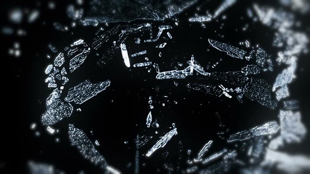 Shattering Glass In Slow Motion