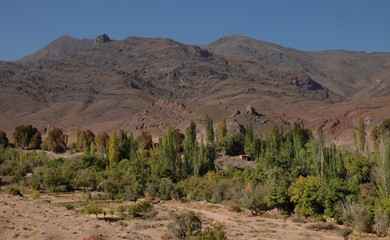 The Hill for Abyaneh, traditional and historic village in Iran