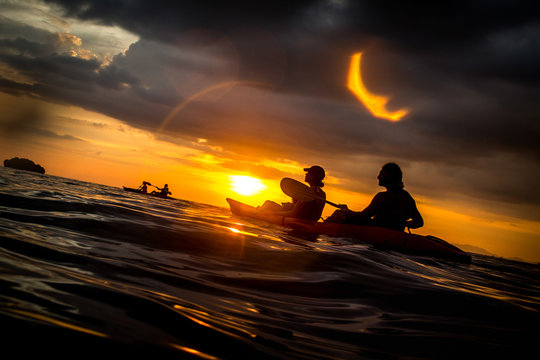 Kayaking At Sunset 2