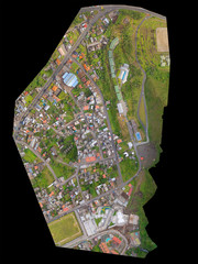Aerial photogrammetry survey using drones for land development, capturing high-resolution images for an efficient and accurate deal.
