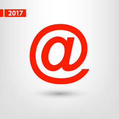 e-mail internet icon, vector illustration. Flat design style