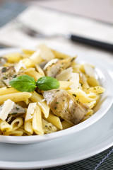 Pasta with artichokes
