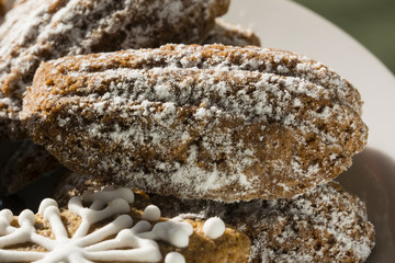 Christmas candy in detail.