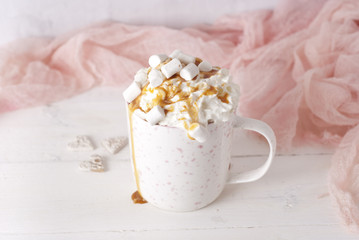 coffee with marshmallow