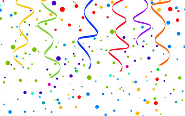 Konfetti und Luftschlangen