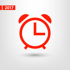 alarm clock  icon, vector illustration. Flat design style