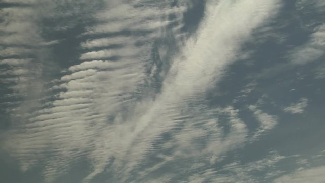 Wavy Middle and High Clouds