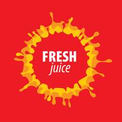 juice splash vector sign