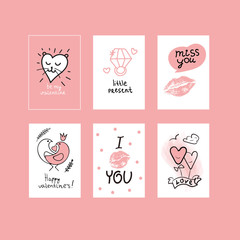  cards with valentines day