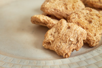 Raw soy meat