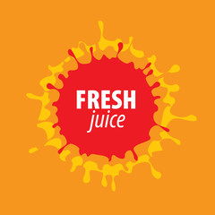 juice splash vector sign