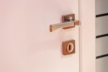 door handle and keyhole
