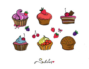 пирожные и кексы