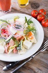 Fresh vegetables salad