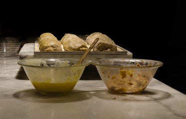 Viennese Apple Strudel (Apfelstrudel) cooking