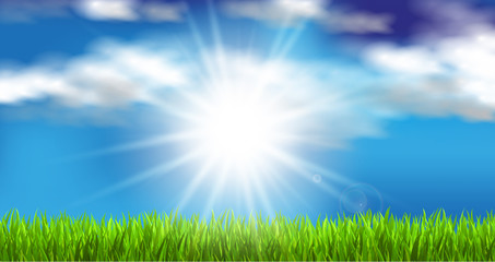 Obraz premium Himmel, Sonne, Wolken